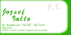 jozsef vallo business card
